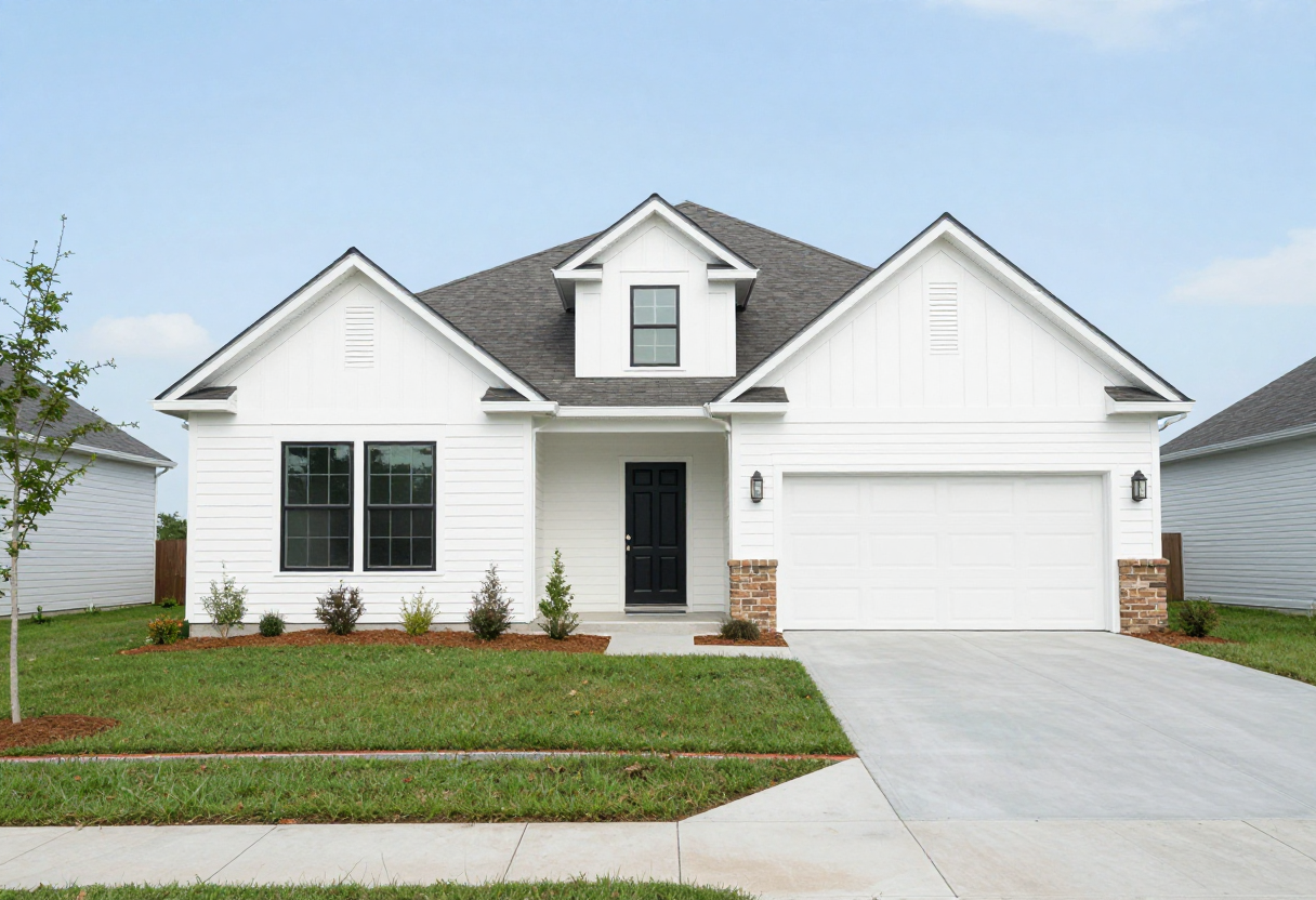 Sample listing — modern farmhouse home exterior, Katy, TX